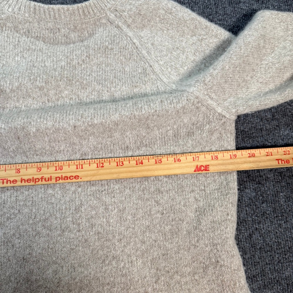 James Perse 100% Cashmere Crewneck Sweater Oatmeal Beige Size 2 US Medium - Picture 5 of 7